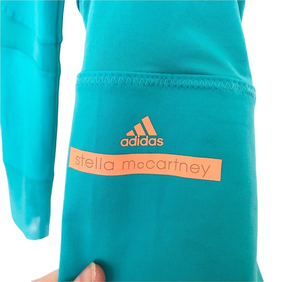 NWOT Adidas by Stella McCartney | Athletic Leggings with Ankle Zippers and Mesh - Picture 5 of 10